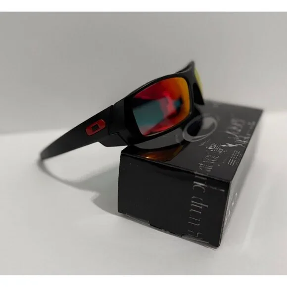 Oakley GASCAN Black Matte Frame OO9014 Ruby Iridium Lenses - Picture 4 of 7
